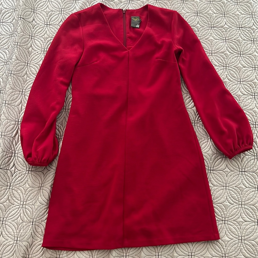 Taylor red mini dress size 2